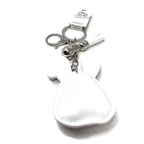 🆕️ Puff Bunny Design Keychain with Tassel - Picture 3 of 5